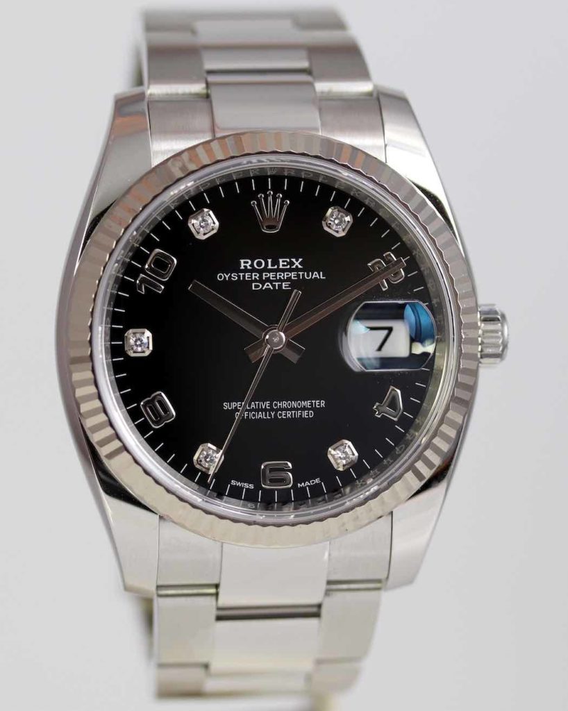 rolex oyster perpetual date diamonds