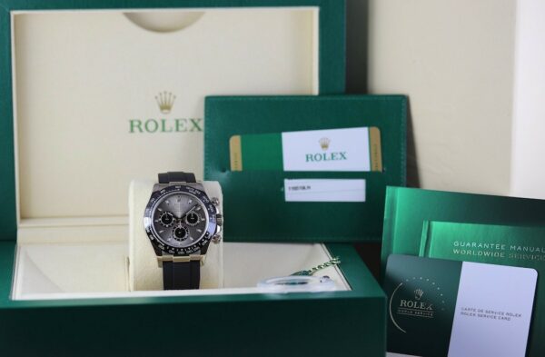 Rolex Daytona Cosmograph 116519LN White Gold Oysterflex + Rolex Service 2025 – Image 11