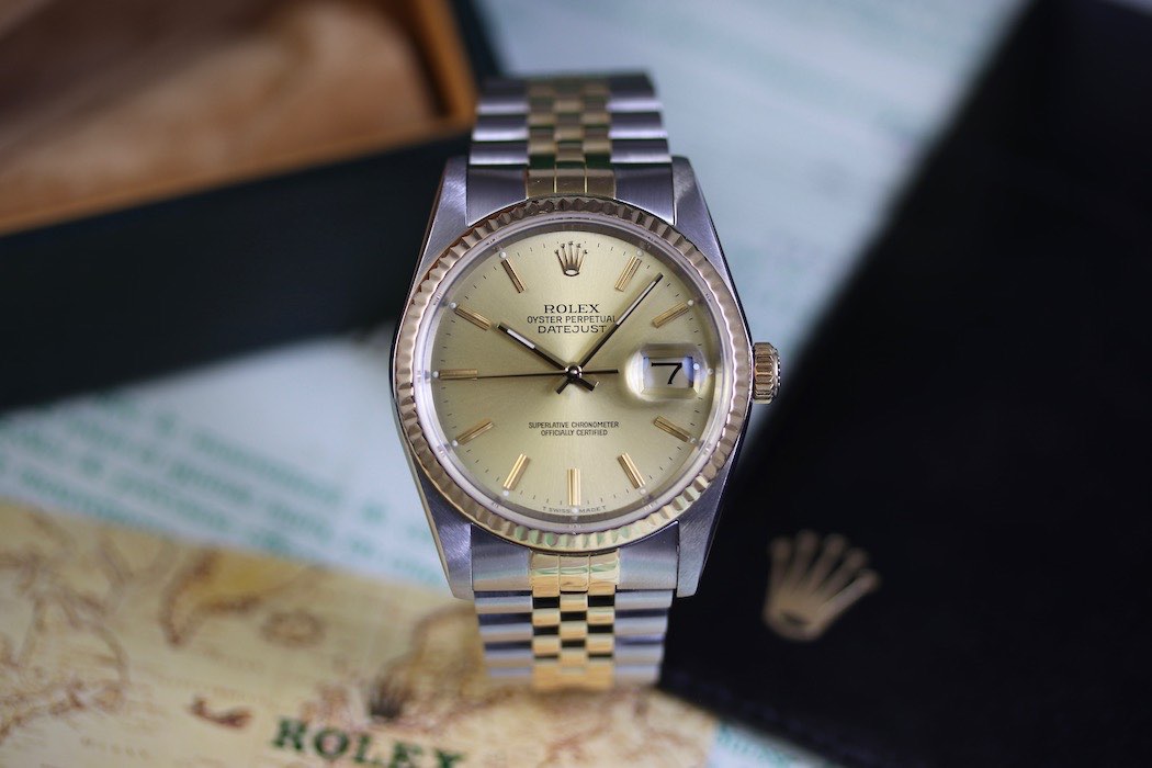 Rolex Datejust 36mm Or et Acier + Rolex Service 2025
