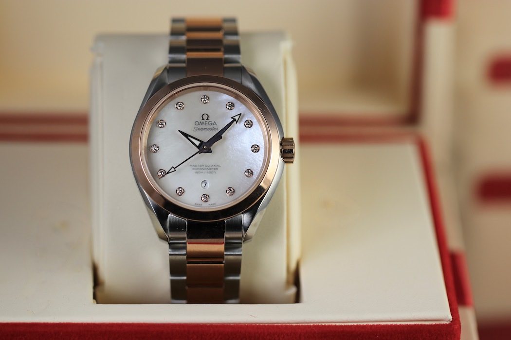 Omega Seamaster Aqua Terra 34 mm – Réf. 231.20.34.20.55.001 – Cadran nacre & diamants