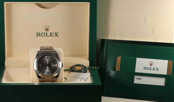Rolex Datejust 41 – Réf. 116300 – Cadran gris chiffres arabes bleus – Année 2017 – Image 11