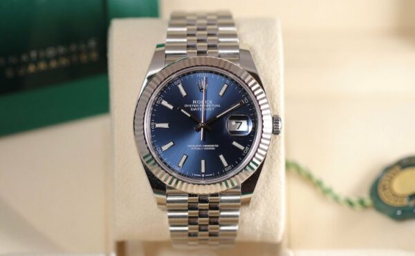 Rolex Datejust 41 – Cadran Bleu – Jubilé – Réf. 126334 – Full Set 2021 – Image 3