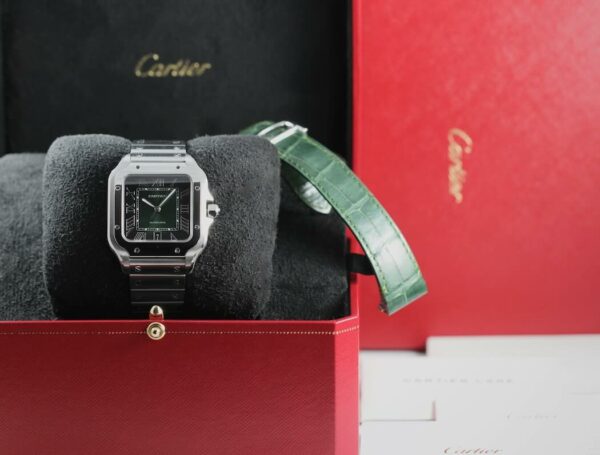 Cartier Santos de Cartier - Cadran Vert - Réf. WSSA0062 - 2024 – Image 13