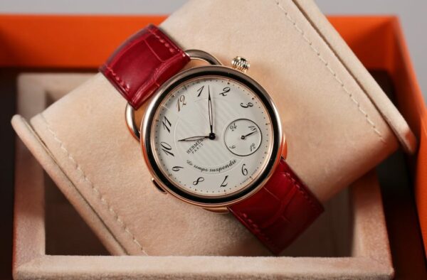 Hermès Arceau “Le Temps Suspendu” or rose 18K 38mm – full set 2016 – Image 3
