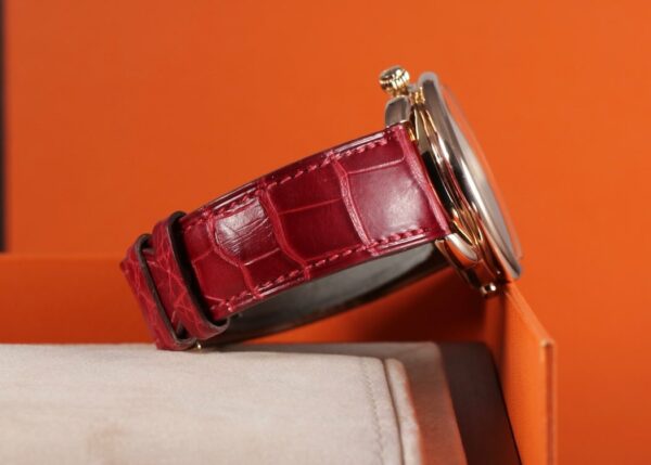 Hermès Arceau “Le Temps Suspendu” or rose 18K 38mm – full set 2016 – Image 10