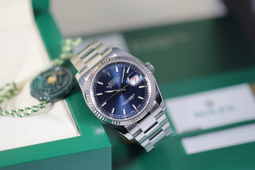 Rolex Datejust 36mm– Réf. 116234 – Cadran Bleu – 2016 – Full Set