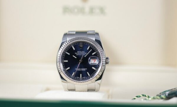 Rolex Datejust 36mm– Réf. 116234 – Cadran Bleu – 2016 – Full Set – Image 4