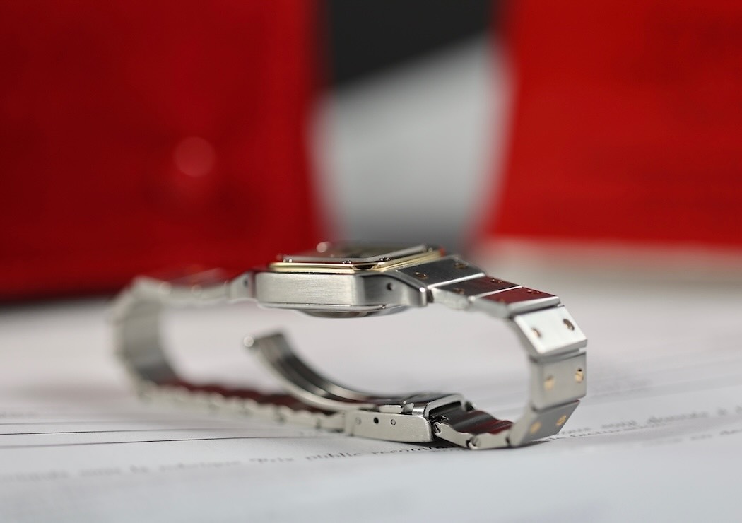 Cartier Santos Or et Acier – Révisée – Avec facture récente + papier de service Cartier de 1992 – Image 5