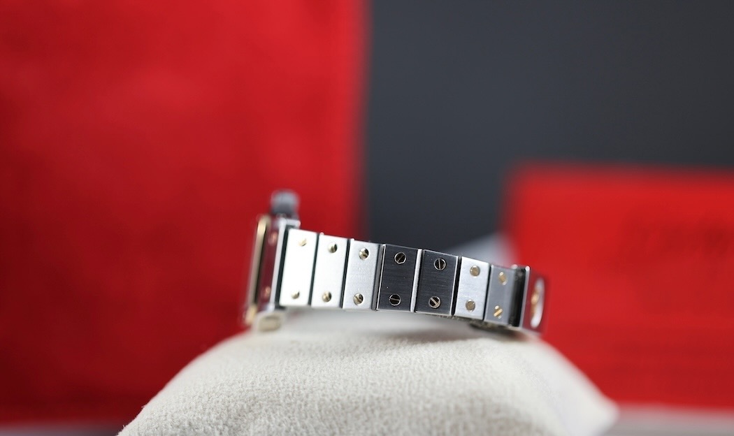 Cartier Santos Or et Acier – Révisée – Avec facture récente + papier de service Cartier de 1992 – Image 7