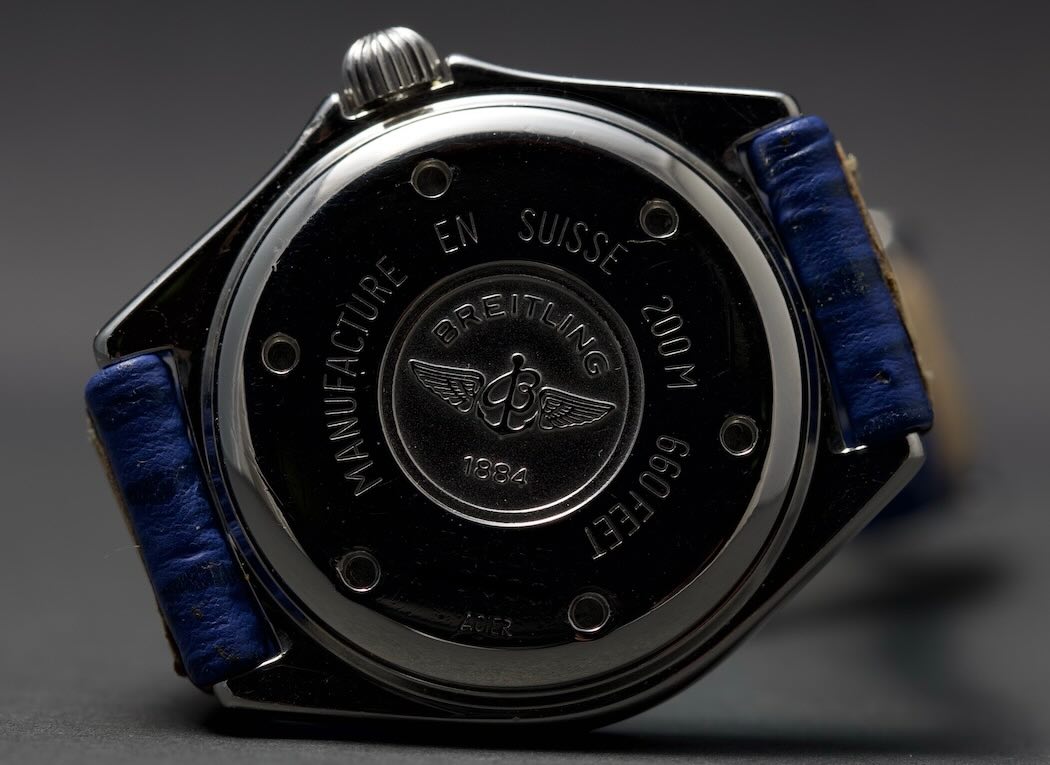 Breitling J-Class D52065 – Acier & Or – Cadran Blanc – Lunette Bleue – Full Set 1994 – Image 6