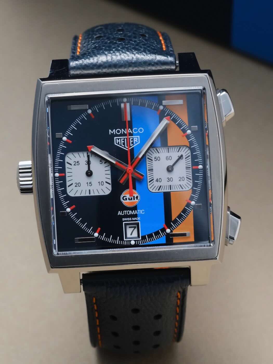 TAG Heuer Monaco Gulf Calibre 11 Automatic – Full Set 11/2019 – Excellent état