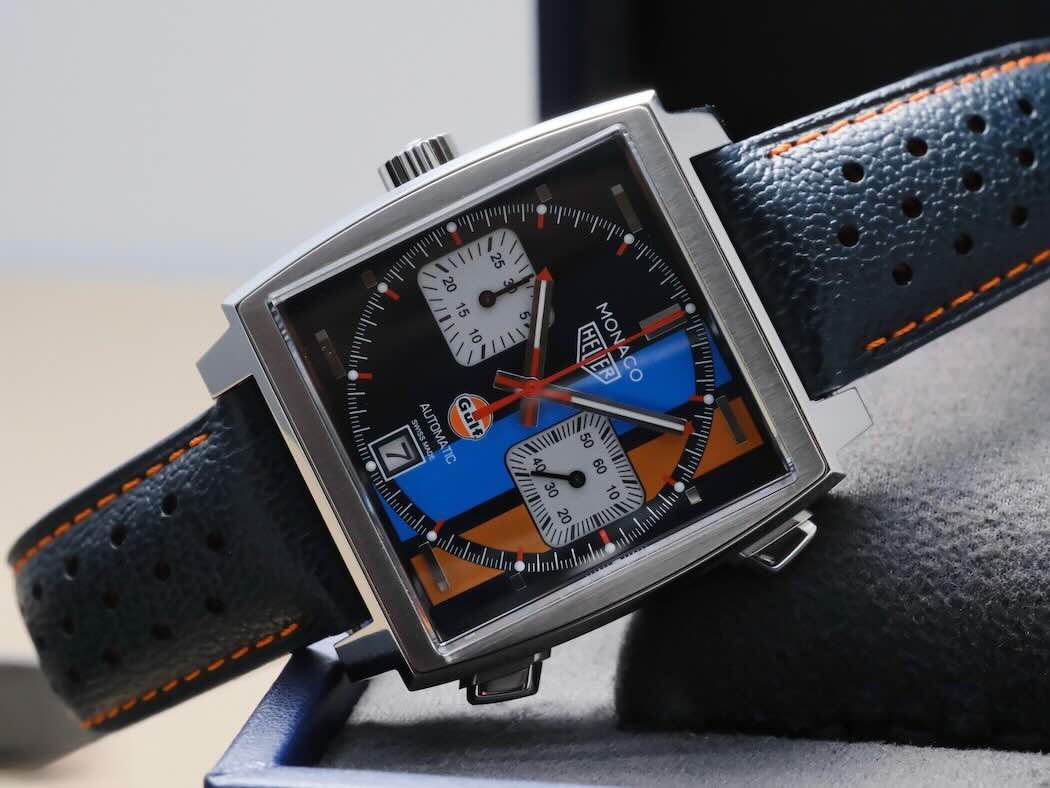 TAG Heuer Monaco Gulf Calibre 11 Automatic – Full Set 11/2019 – Excellent état – Image 4