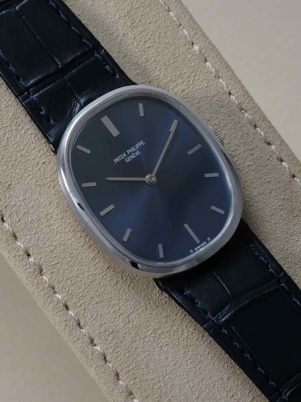 Patek Philippe Ellipse réf. 3548 – Or blanc – Cadran bleu soleil – Image 5