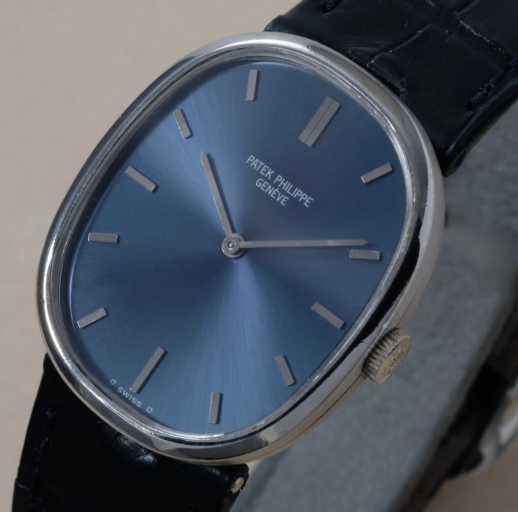 Patek Philippe Ellipse réf. 3548 – Or blanc – Cadran bleu soleil – Image 6
