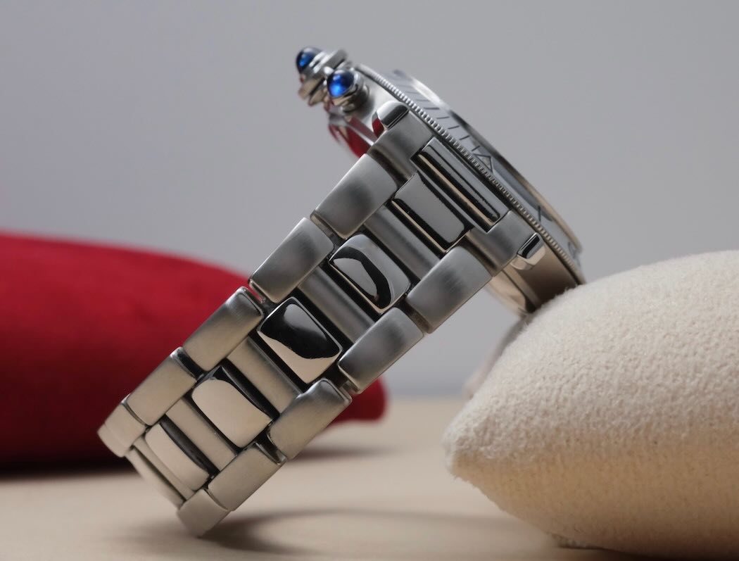 Cartier Pasha Chronograph Quartz – Réf. 1050 – Acier – 38 mm – Image 8