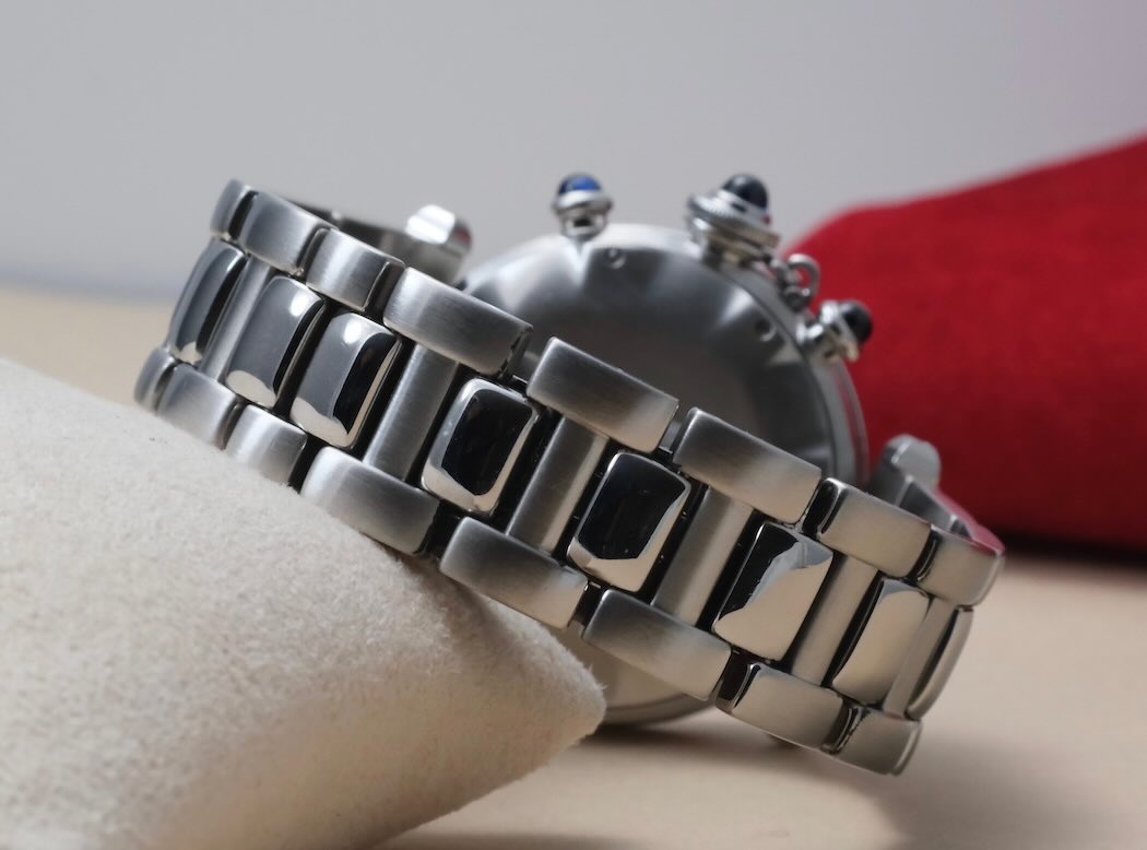 Cartier Pasha Chronograph Quartz – Réf. 1050 – Acier – 38 mm – Image 9