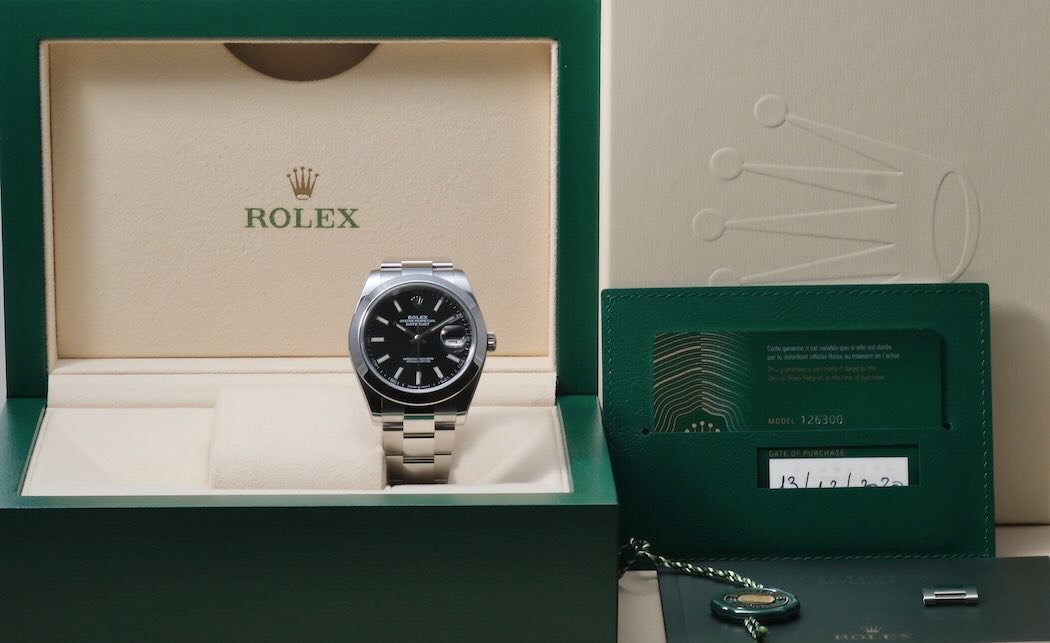 Rolex Datejust 41 Black Dial Ref. 126300 Full Set – Image 10