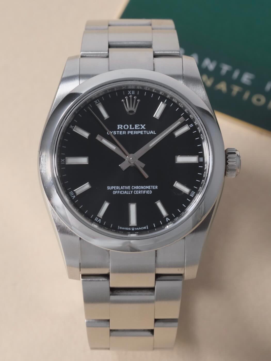 Rolex Oyster Perpetual 34 Black Dial Ref. 124200