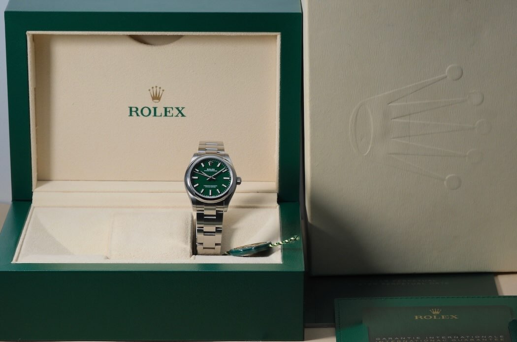 Rolex Oyster Perpetual 31mm Green Dial – Ref. 277200 – Image 11